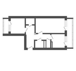 2-к квартира, вторичка, 57м2, 7/9 этаж