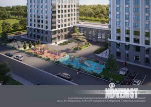 1-к квартира, строящийся дом, 42м2, 7/18 этаж