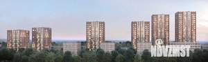 2-к квартира, строящийся дом, 68м2, 4/25 этаж
