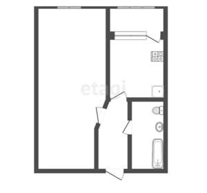 1-к квартира, вторичка, 34м2, 2/16 этаж