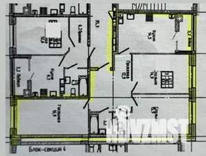 3-к квартира, вторичка, 83м2, 3/12 этаж