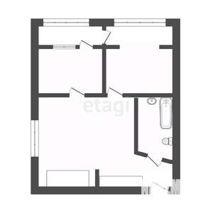 2-к квартира, вторичка, 58м2, 6/9 этаж