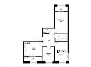 3-к квартира, вторичка, 89м2, 19/22 этаж