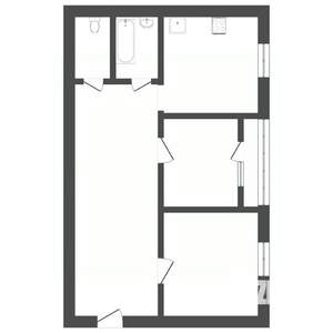 2-к квартира, вторичка, 57м2, 3/10 этаж