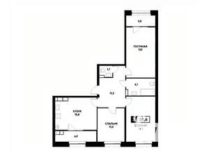 3-к квартира, вторичка, 89м2, 15/22 этаж