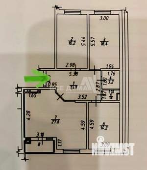 3-к квартира, вторичка, 97м2, 9/17 этаж