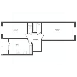 2-к квартира, вторичка, 69м2, 3/10 этаж