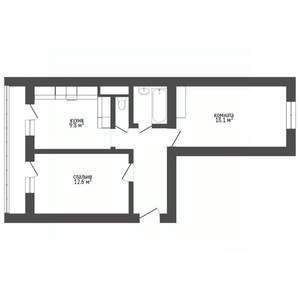 2-к квартира, вторичка, 55м2, 13/16 этаж