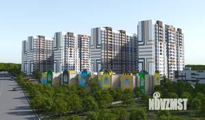 1-к квартира, строящийся дом, 40м2, 3/16 этаж