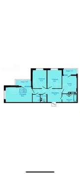 3-к квартира, вторичка, 87м2, 12/16 этаж