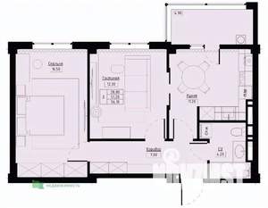 2-к квартира, вторичка, 56м2, 5/9 этаж