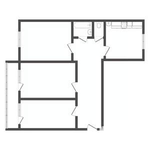 3-к квартира, вторичка, 70м2, 2/10 этаж