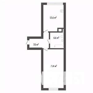 Студия квартира, вторичка, 30м2, 1/11 этаж
