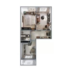 2-к квартира, вторичка, 56м2, 10/20 этаж