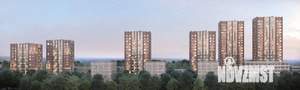 1-к квартира, строящийся дом, 45м2, 15/25 этаж