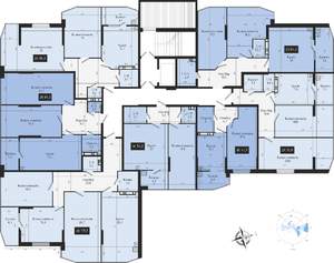 2-к квартира, вторичка, 86м2, 9/9 этаж
