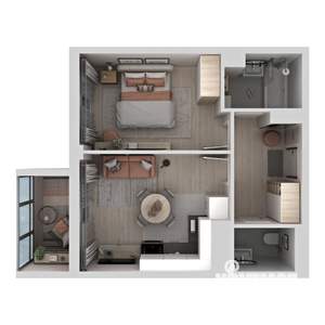 1-к квартира, вторичка, 41м2, 18/21 этаж