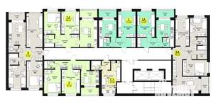 Студия квартира, строящийся дом, 26м2, 2/12 этаж