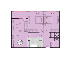 5-к квартира, строящийся дом, 129м2, 5/6 этаж