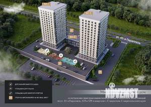 2-к квартира, строящийся дом, 60м2, 3/18 этаж