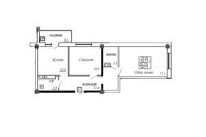 2-к квартира, вторичка, 62м2, 8/15 этаж