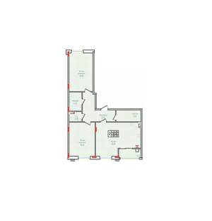 2-к квартира, вторичка, 84м2, 2/10 этаж