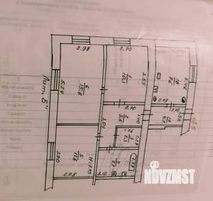 3-к квартира, вторичка, 66м2, 1/1 этаж