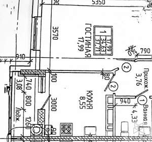1-к квартира, вторичка, 38м2, 8/18 этаж