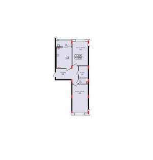 2-к квартира, вторичка, 62м2, 5/10 этаж
