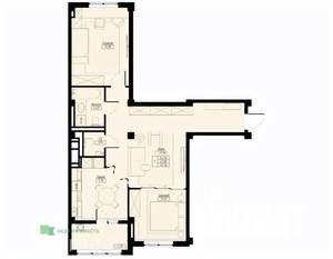 2-к квартира, вторичка, 72м2, 1/9 этаж