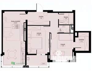 2-к квартира, вторичка, 73м2, 2/9 этаж