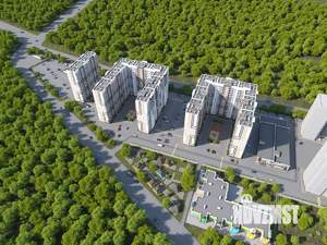 1-к квартира, строящийся дом, 30м2, 1/16 этаж