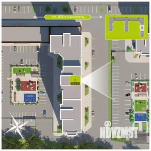 2-к квартира, вторичка, 54м2, 1/19 этаж
