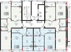 2-к квартира, строящийся дом, 62м2, 9/10 этаж