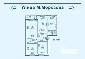 4-к квартира, вторичка, 101м2, 1/5 этаж