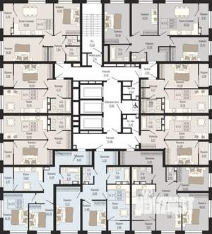 1-к квартира, вторичка, 45м2, 12/25 этаж