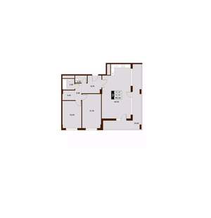2-к квартира, вторичка, 100м2, 11/14 этаж