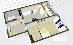 1-к квартира, вторичка, 40м2, 7/22 этаж