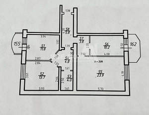 3-к квартира, вторичка, 84м2, 2/4 этаж