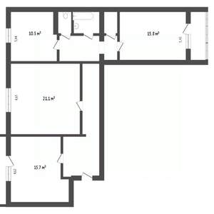 3-к квартира, вторичка, 100м2, 10/10 этаж