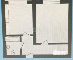 1-к квартира, вторичка, 30м2, 1/5 этаж