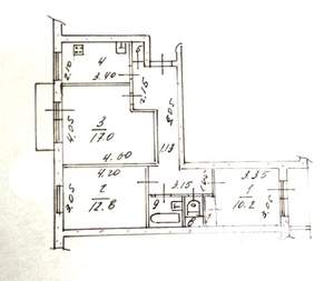 3-к квартира, вторичка, 67м2, 7/9 этаж