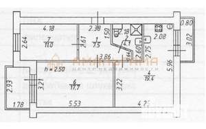 2-к квартира, вторичка, 67м2, 2/5 этаж