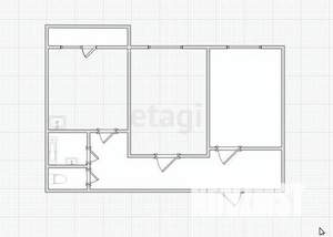 2-к квартира, вторичка, 63м2, 4/9 этаж
