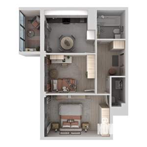 2-к квартира, вторичка, 51м2, 20/21 этаж