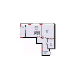 1-к квартира, вторичка, 38м2, 5/10 этаж