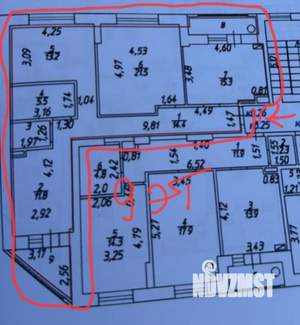 3-к квартира, вторичка, 98м2, 9/10 этаж