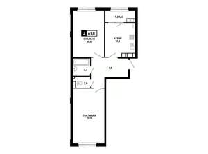 2-к квартира, вторичка, 62м2, 15/24 этаж