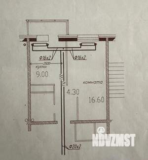 1-к квартира, вторичка, 37м2, 9/16 этаж