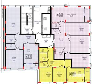 3-к квартира, строящийся дом, 97м2, 2/10 этаж